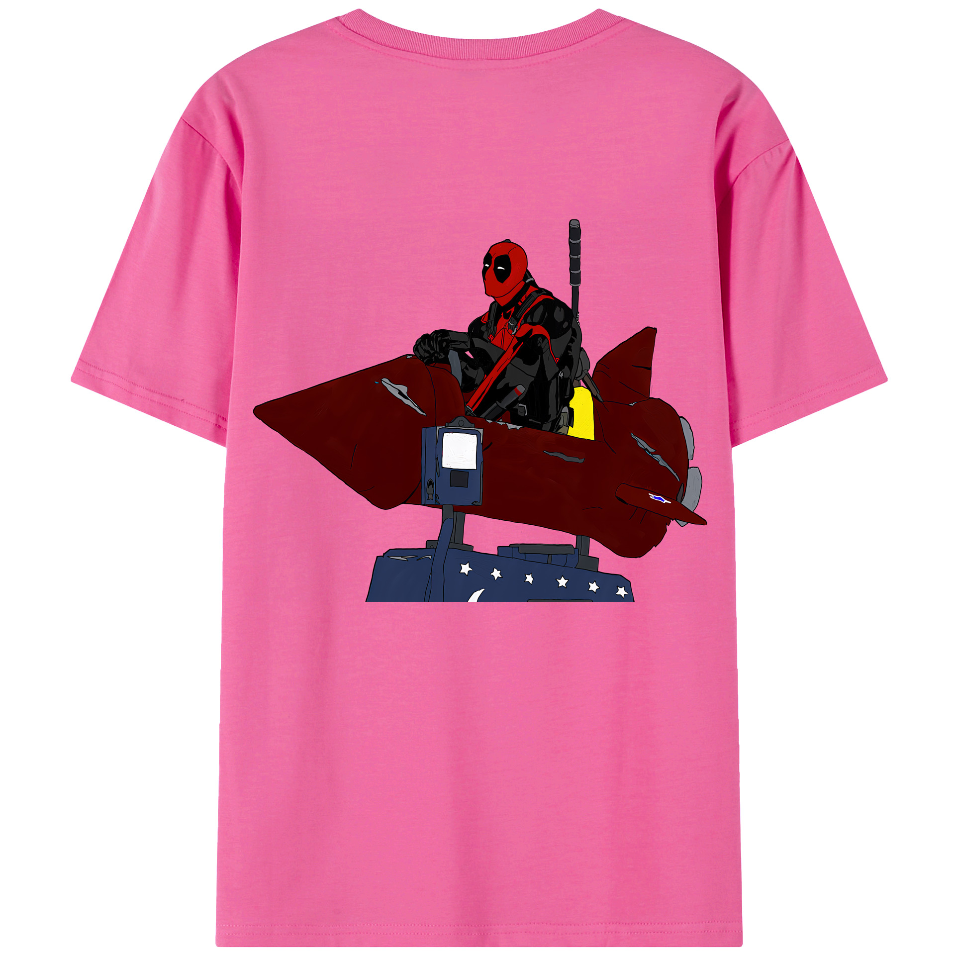 （画像用） Deadpool デッドプール レディース半袖Tシャツ(バックプリント)